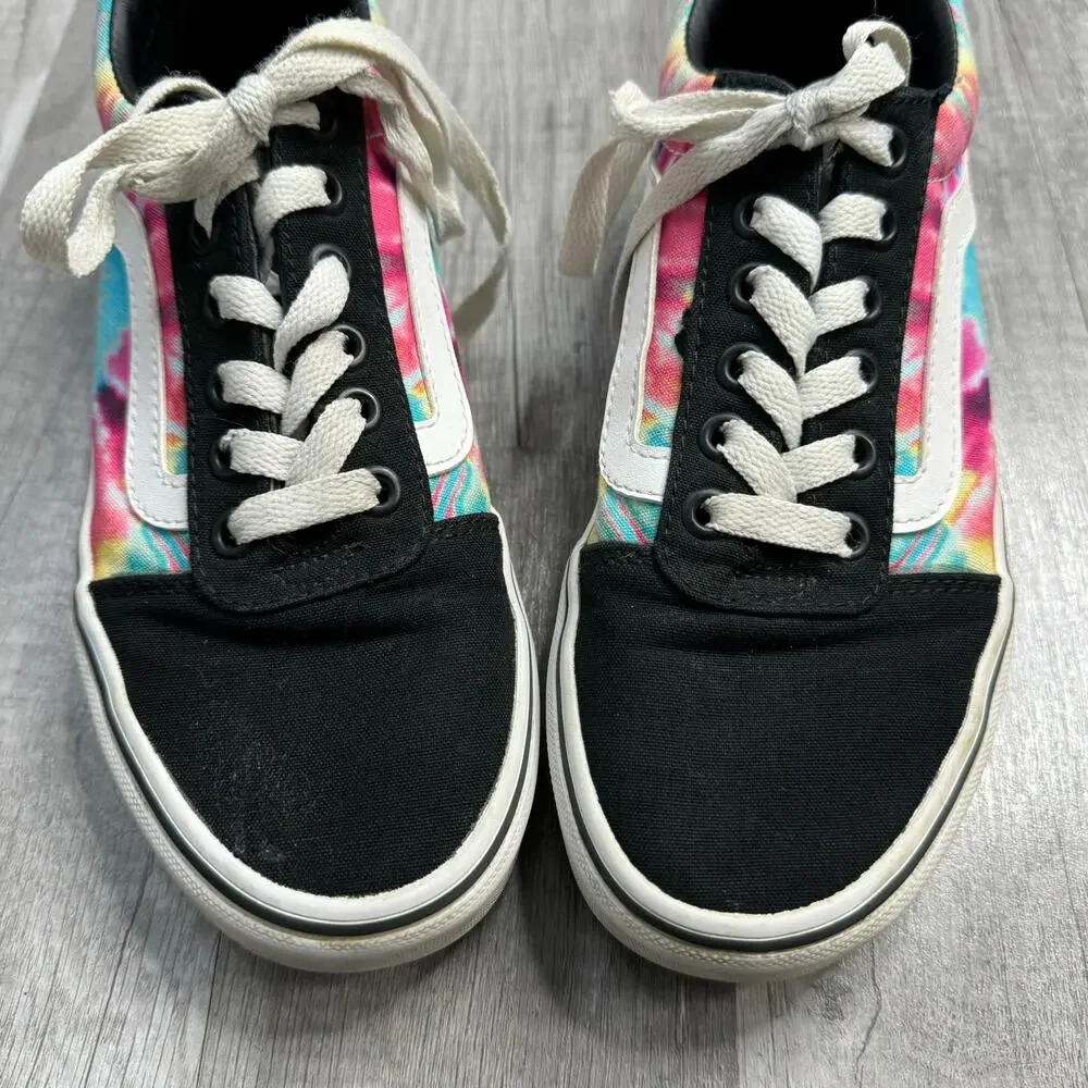Vans Old Skool Tie Dye Lace Up Womens Size 6